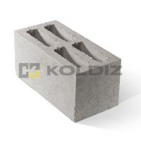 стеновой четырехщелевой блок (бетонный) 390х190х188 - серый  колдиз Троицк купить