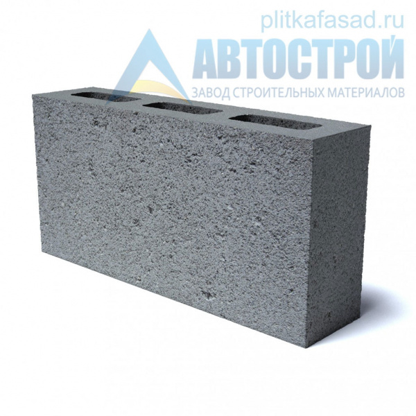 Блок бетонный для перегородок 80x188x390 мм пустотелый А-Строй в Троицке по низкой цене
