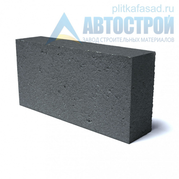 Блок облицовочный фасадный угловой полнотелый 90х188х390 мм черный А-Строй в Троицке по низкой цене